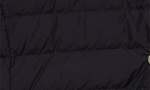 MONCLER MONCLER QUILTED DOWN & VIRGIN WOOL KNIT CARDIGAN