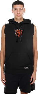 New Era Men's New Era Black Chicago Bears Combine Sleeveless Hoodie