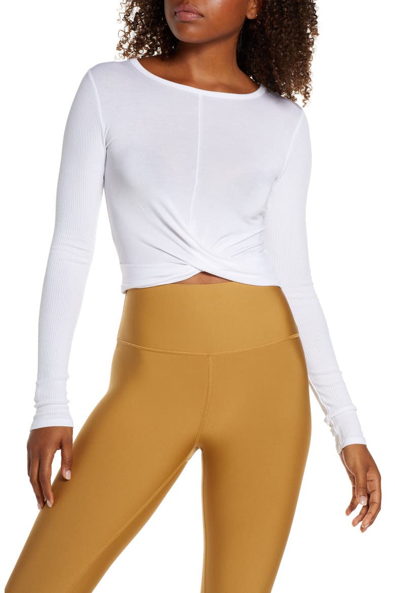 Cover Long Sleeve T-Shirt, Main, color, WHITE