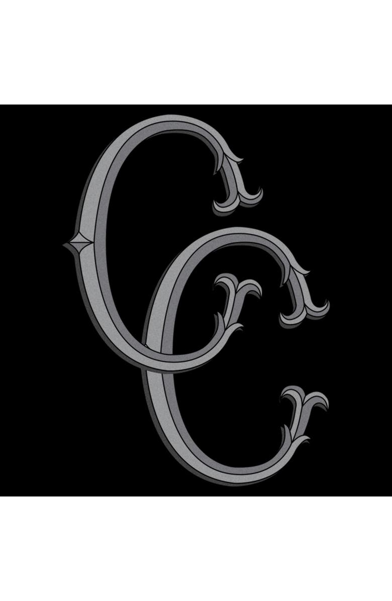 Crooks & Castles Men's Crooks & Castles Black Initials Logo  Graphic T-Shirt, Alternate, color, Black