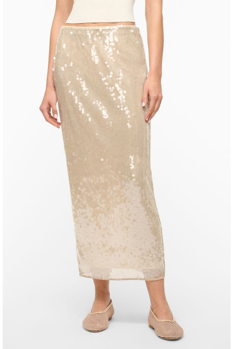 Casey Sequin Skirt, Main, color, MOON