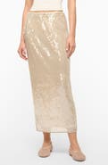 STAUD Casey Sequin Skirt