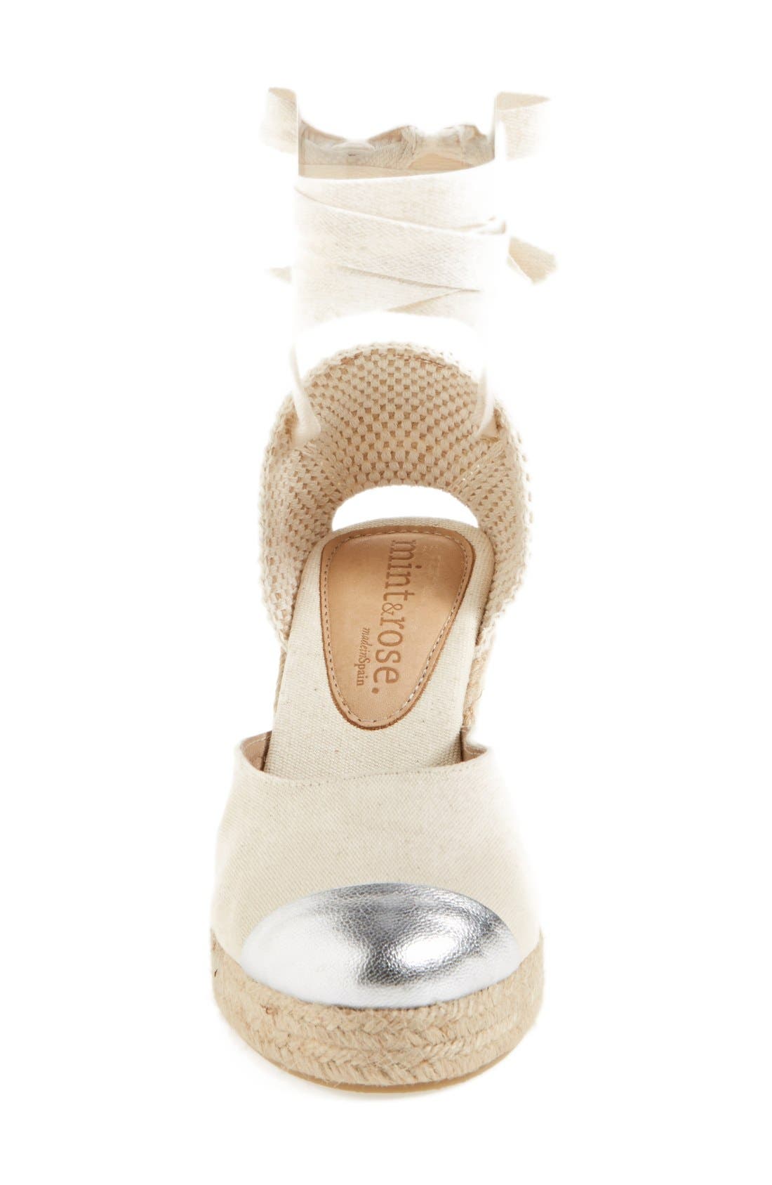 mint & rose 'Lolita' Wedge Sandal, Alternate, color, 