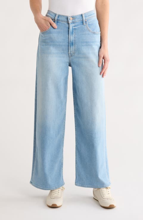 The Spinner Zip Flood High Waist Ankle Wide Leg Jeans (Mood Ring)