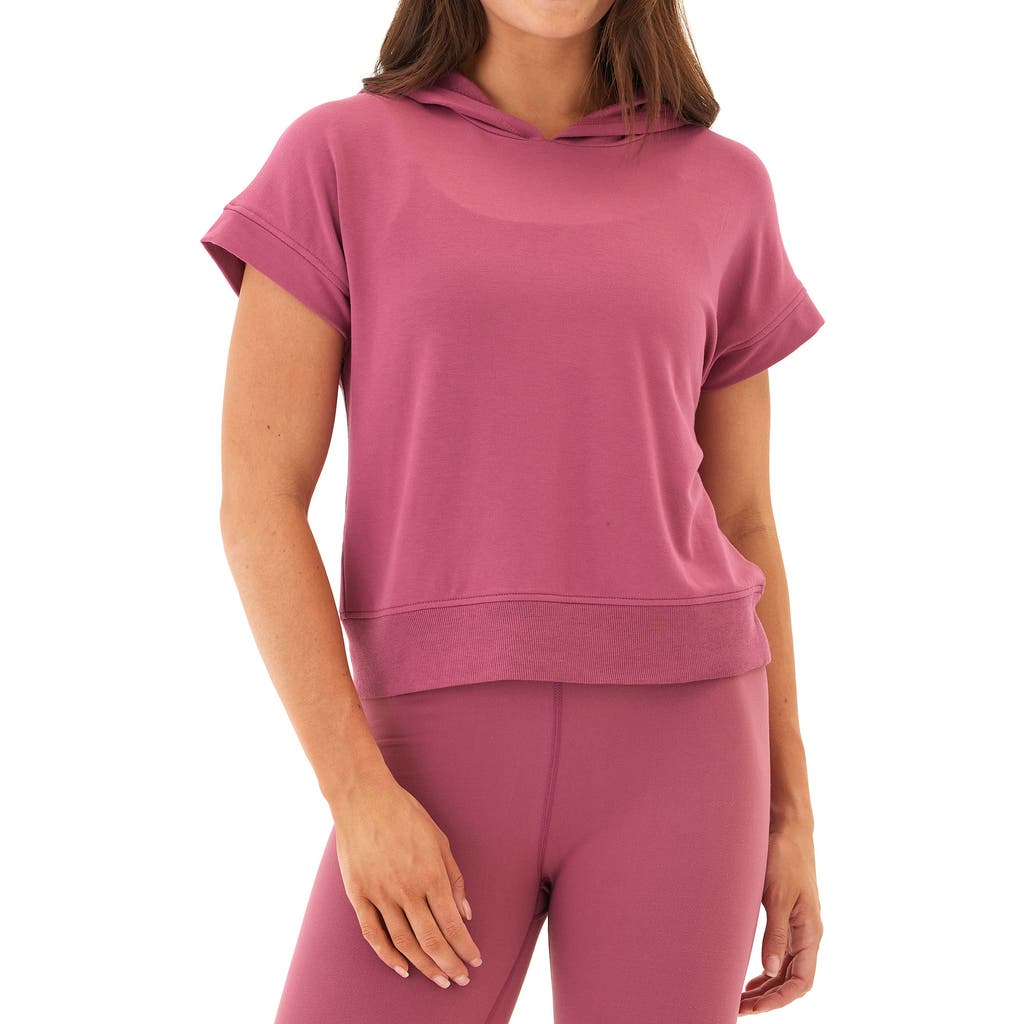 Threads 4 Thought Sammie Short Sleeve Hoodie In Pink