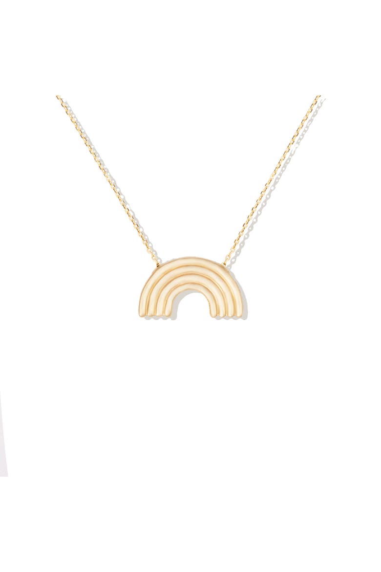 Juju Rainbow Charm Necklace, Alternate, color, Gold