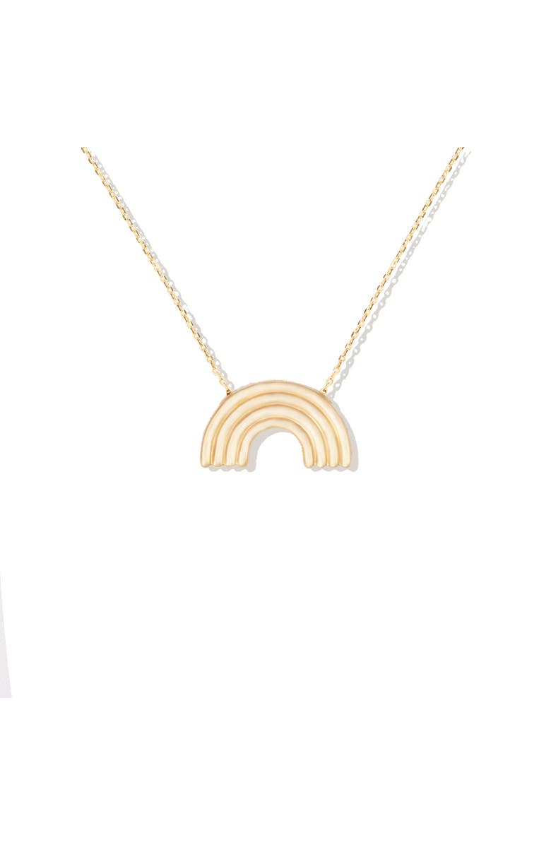 Campbell + Charlotte Juju Rainbow Charm Necklace, Alternate, color, Gold