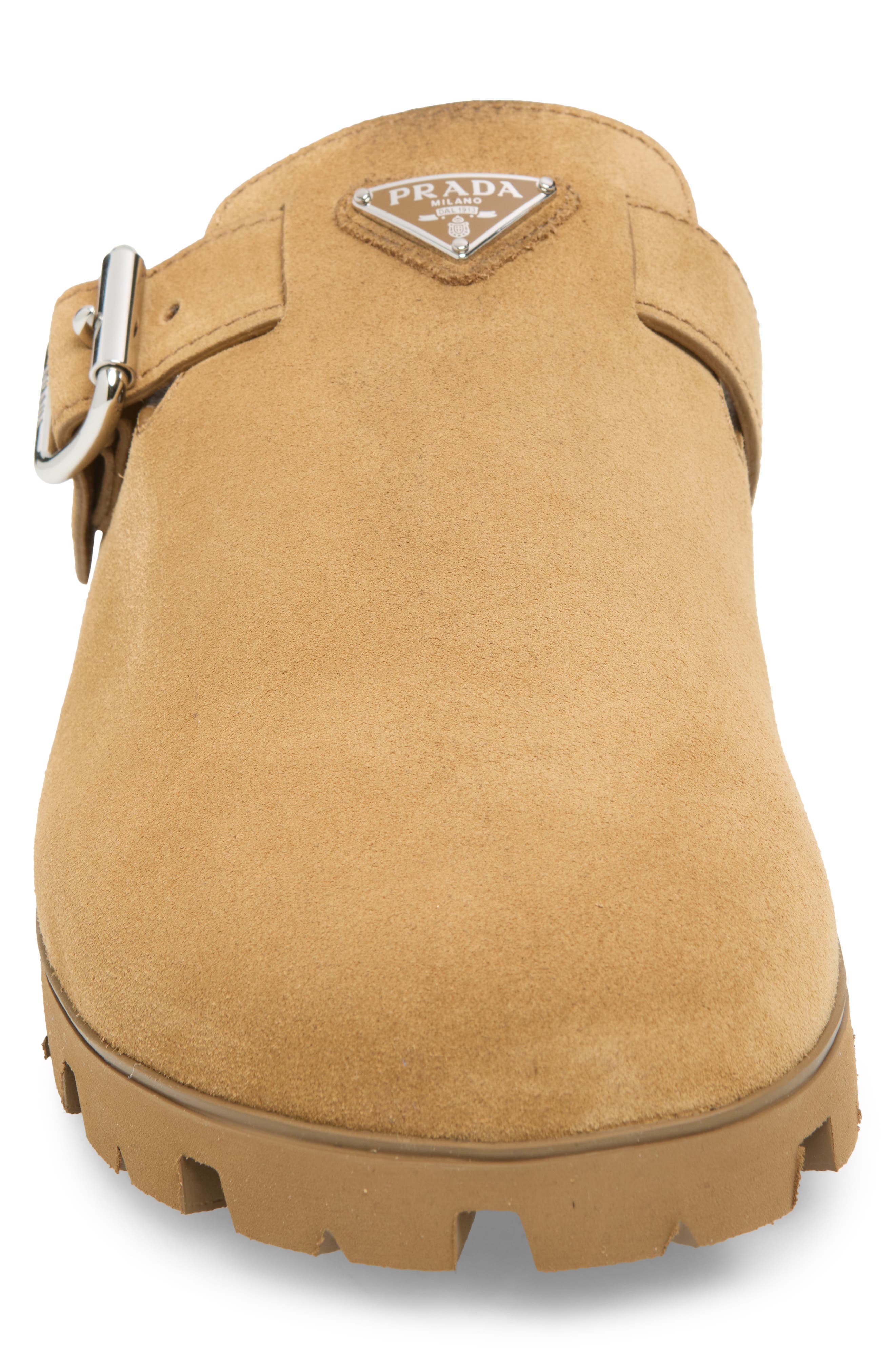 Prada Buckled Mule, Alternate, color, Cannella