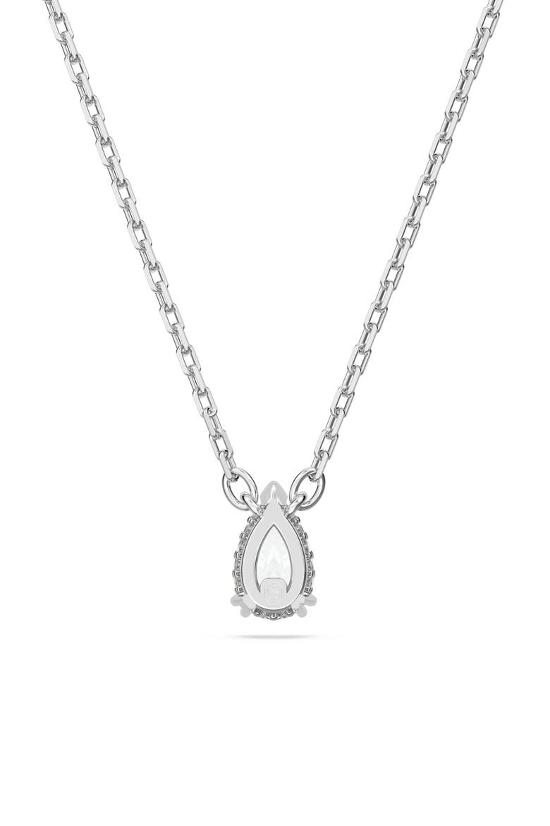 Stilla Pear Crystal Pendant Necklace, Alternate, color, WHITE