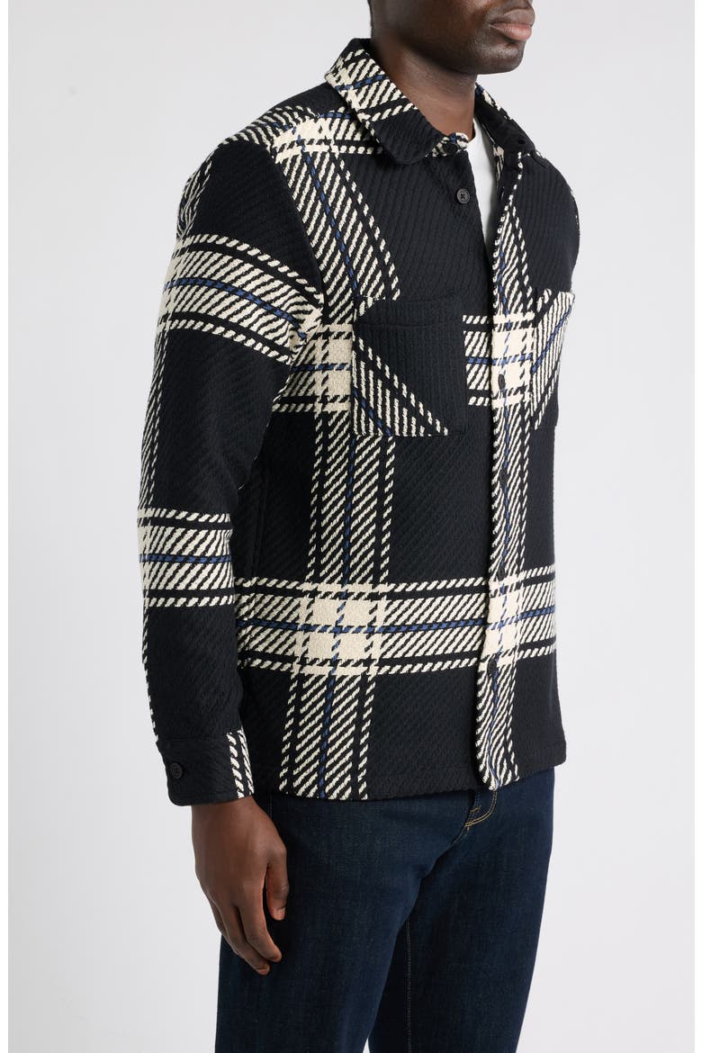 Whiting Overshirt, Alternate, color, BLACK / ECRU