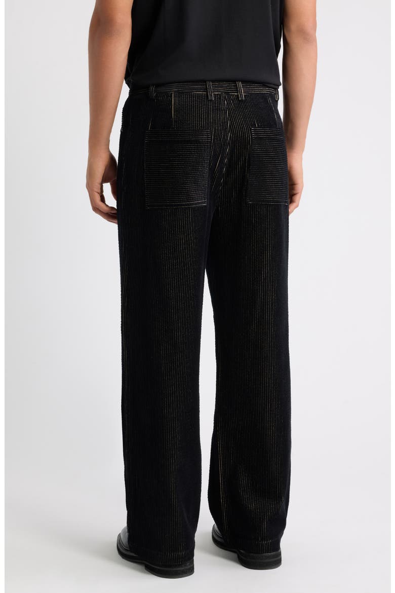 Five-Pocket Corduroy Pants, Alternate, color, BLACK