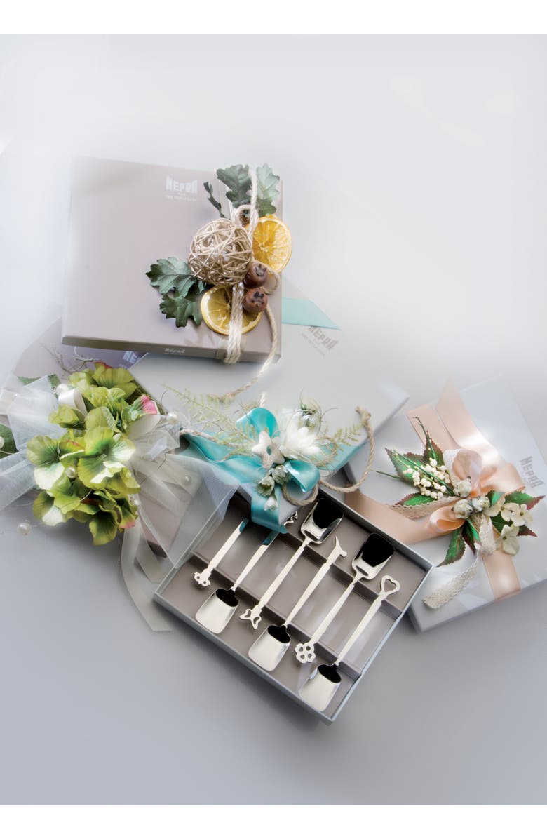 Mepra Evento Mini Fork Set - 6 Pieces, Alternate, color, Silver