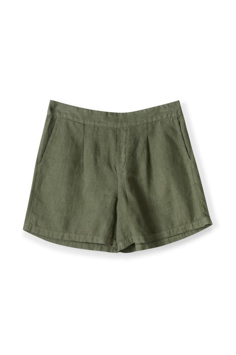 Pull On Shorts, Alternate, color, KHAKI