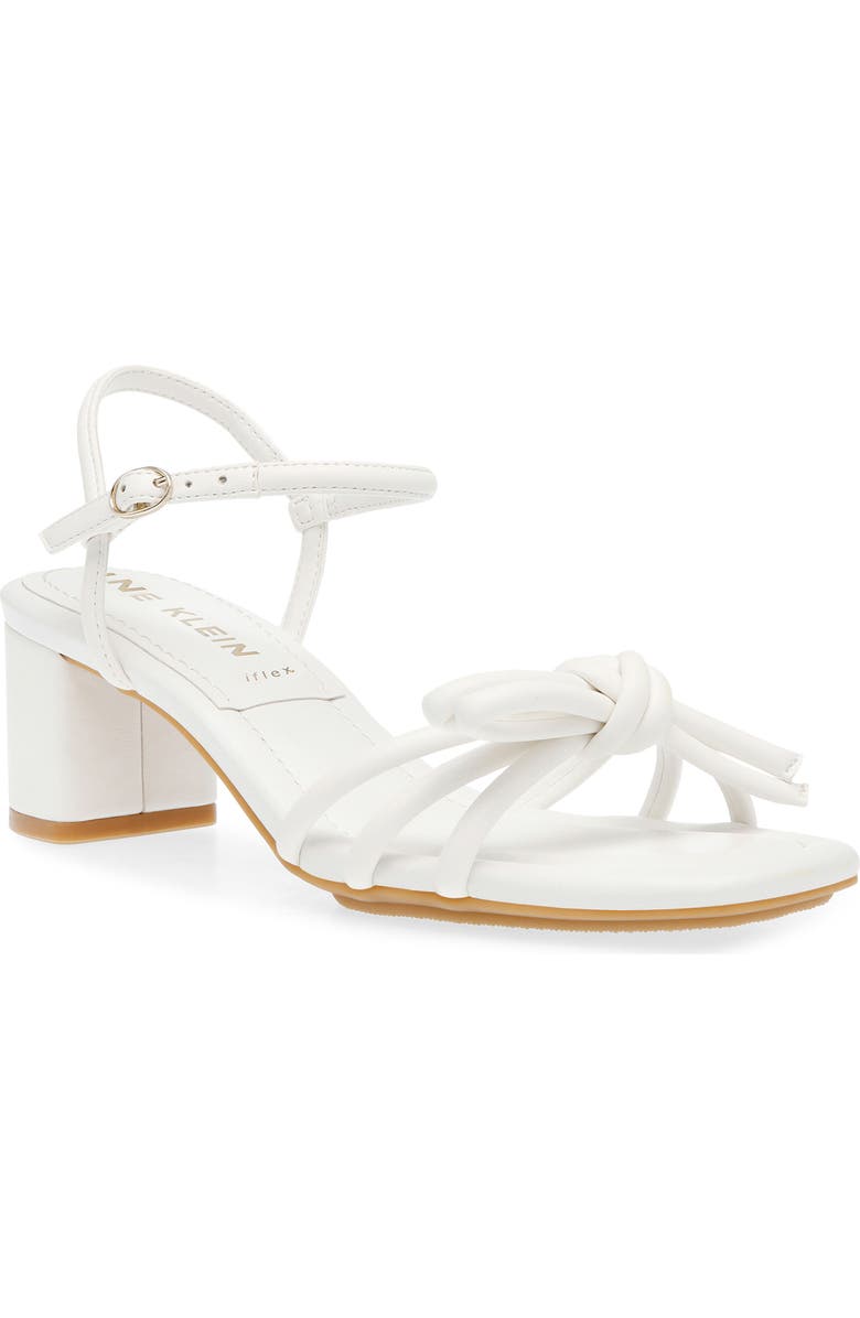 Anne Klein Strappy Sandal, Main, color, White