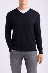 Nordstrom Cotton & Cashmere V-Neck Sweater