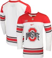 Nike Men's Nike White Ohio State Buckeyes Replica College Hockey Jersey