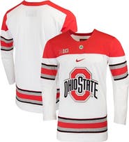 Nike Men's Nike White Ohio State Buckeyes Replica College Hockey Jersey