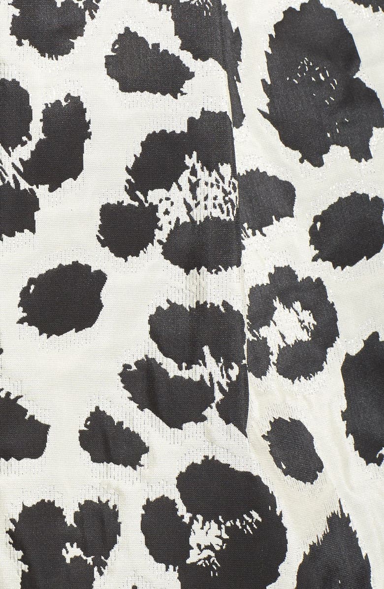 Eliza J Metallic Jacquard Midi Skirt, Alternate, color,