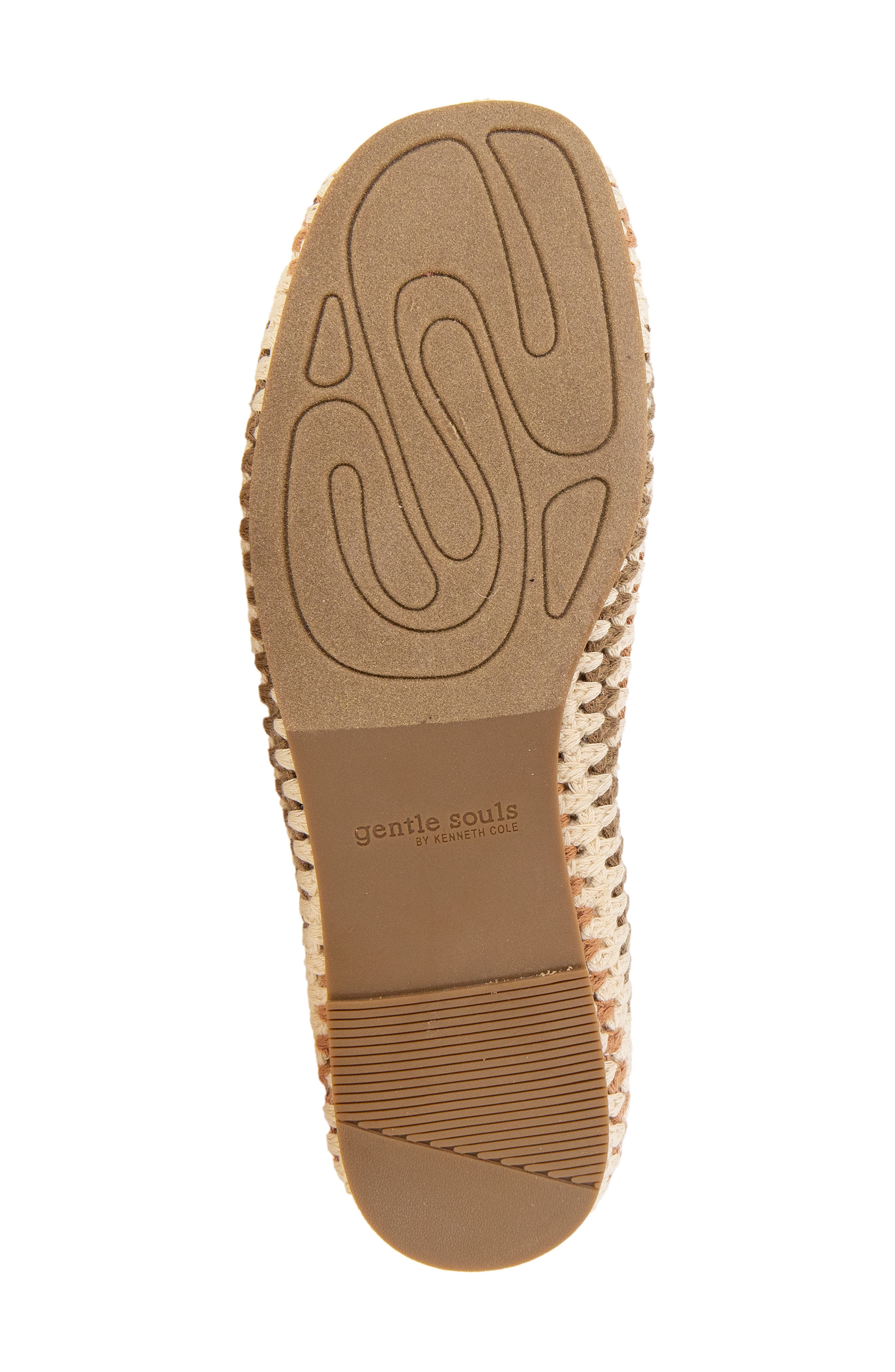 Gentle Souls Mable Macramé Flat, Alternate, color, Tan Multi Fabric