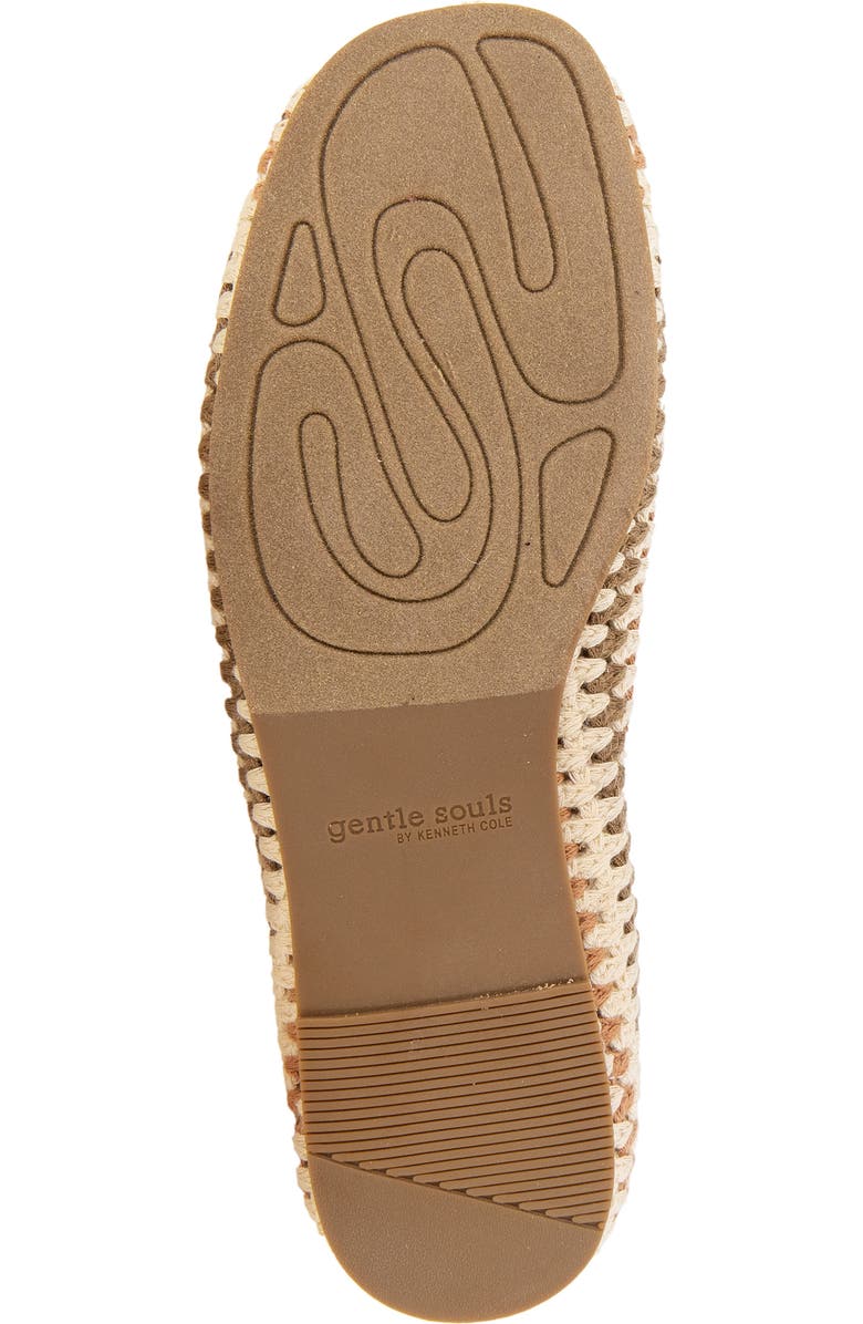 Gentle Souls Mable Macramé Flat, Alternate, color, Tan Multi Fabric