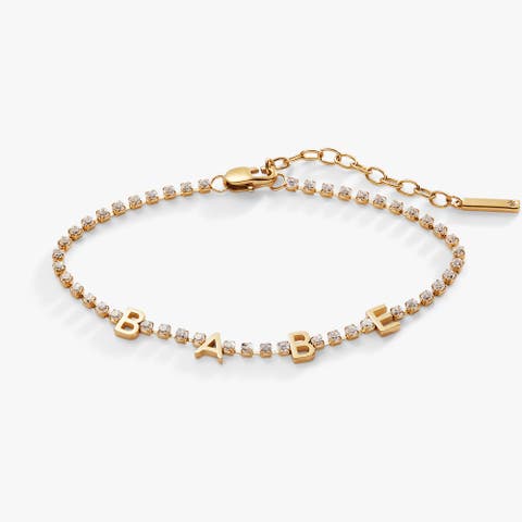 Babe Tennis Chain Bracelet