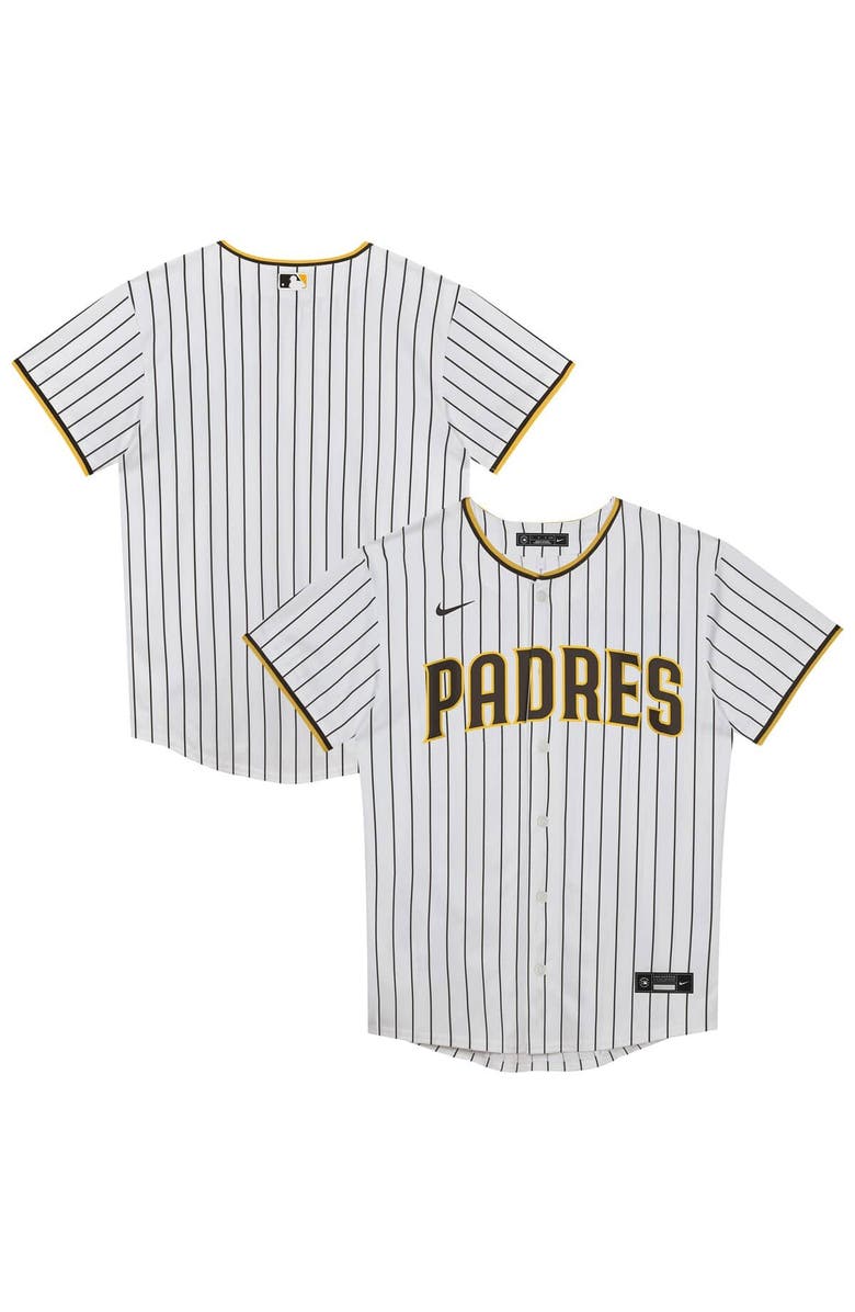 Outerstuff Preschool White San Diego Padres Home Blank Replica Jersey, Main, color, 