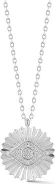 CHLOE AND MADISON Evil Eye Pendant Necklace