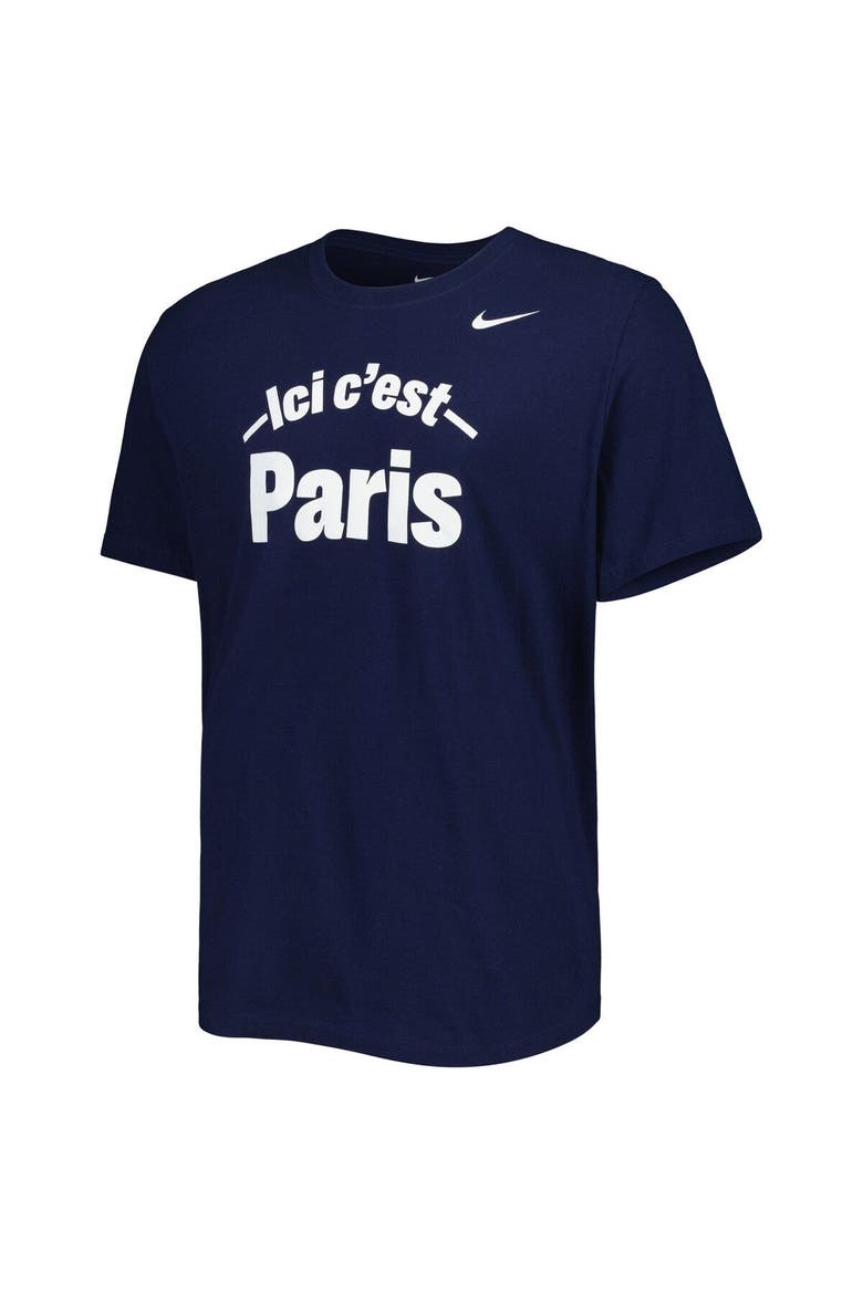 Men's Nike Navy Paris Saint-Germain Core T-Shirt, Alternate, color, Navy