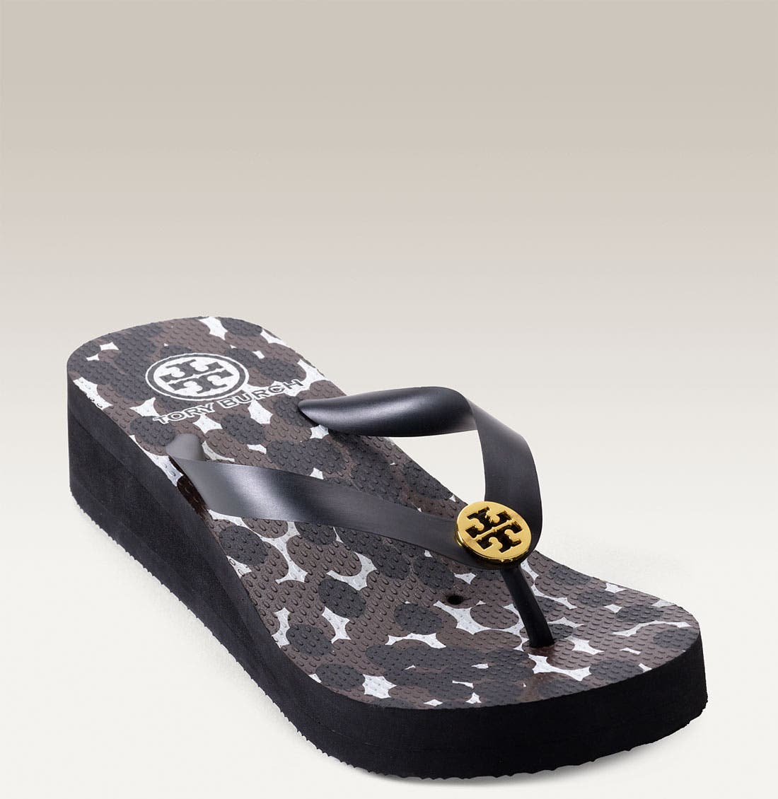 Flip Flop Wedge, Main, color, BLACK PANTHER