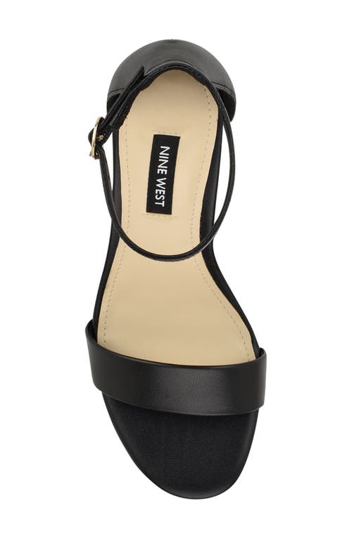 Nine West Toniann Ankle Strap Sandal In Black