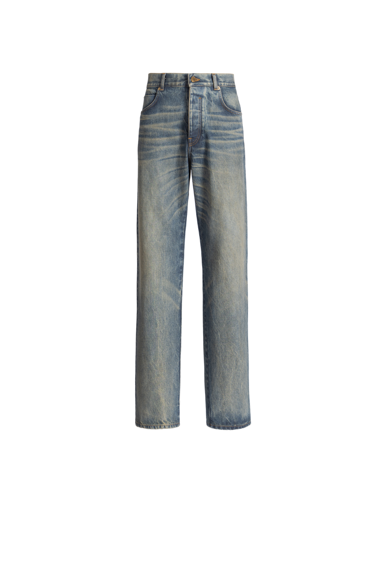 Loose-fit jeans in Vintage blue denim, Alternate, color, blue