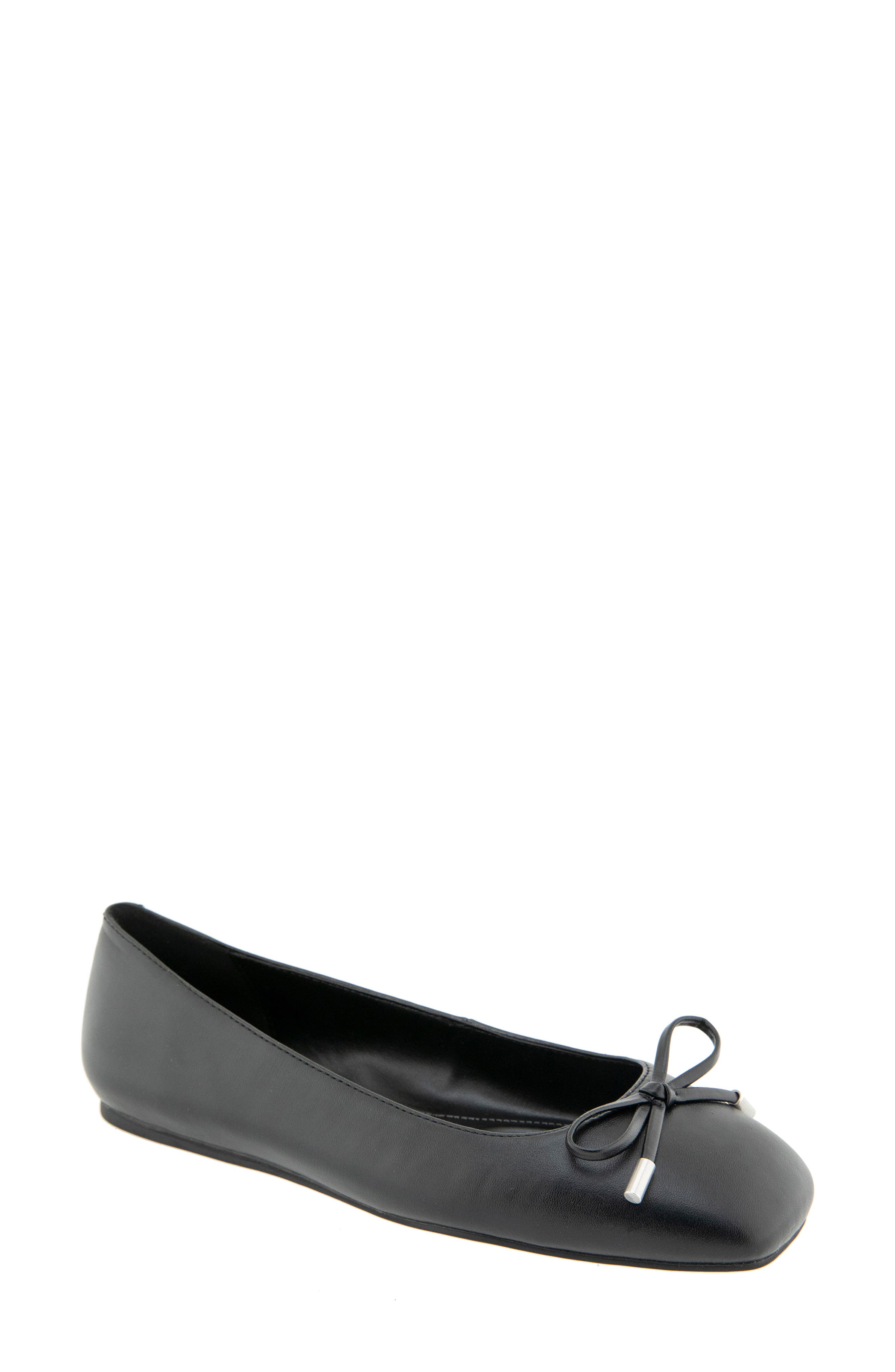 Hartly Bow Ballet Flat, Main, color, BLACK