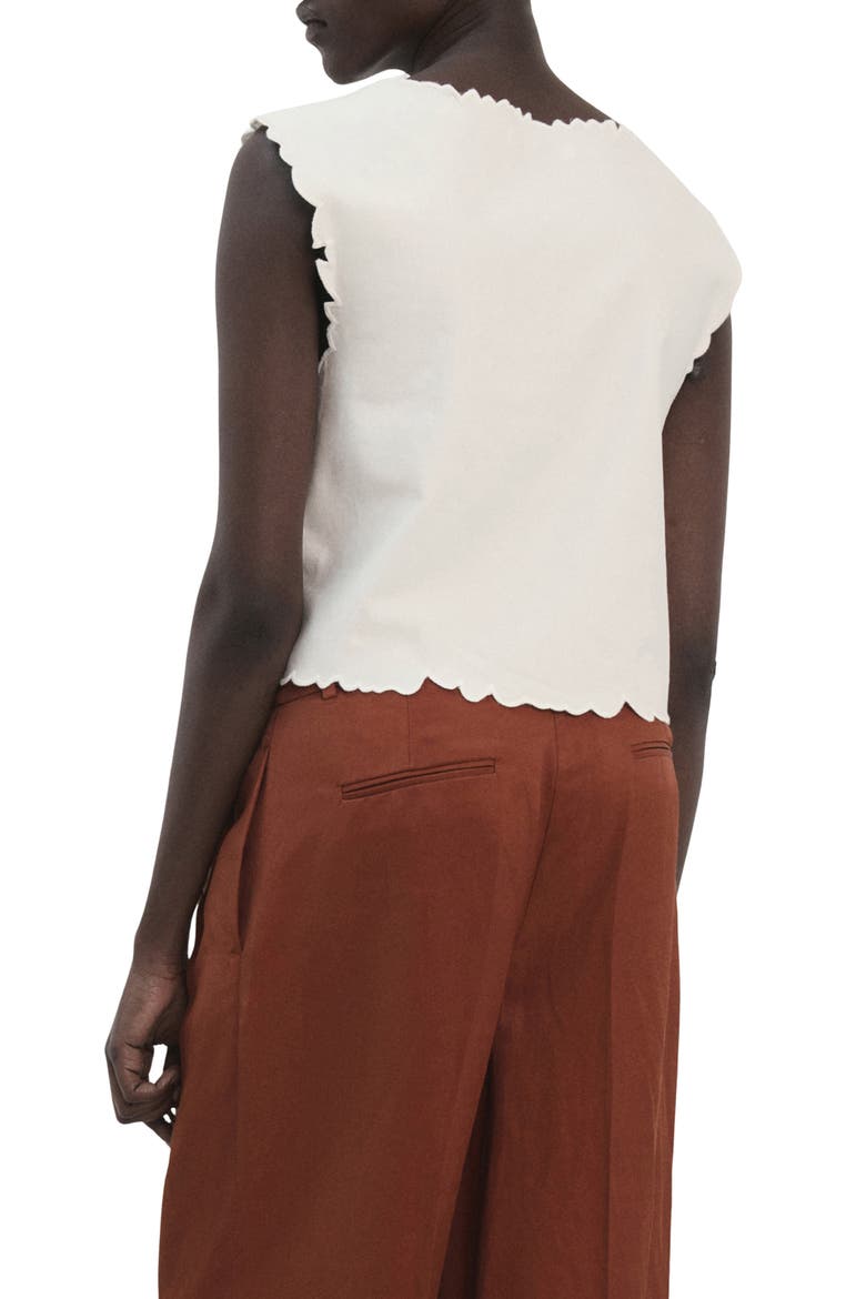 Floral Embroidered Cotton Blend Top, Alternate, color, OFF WHITE