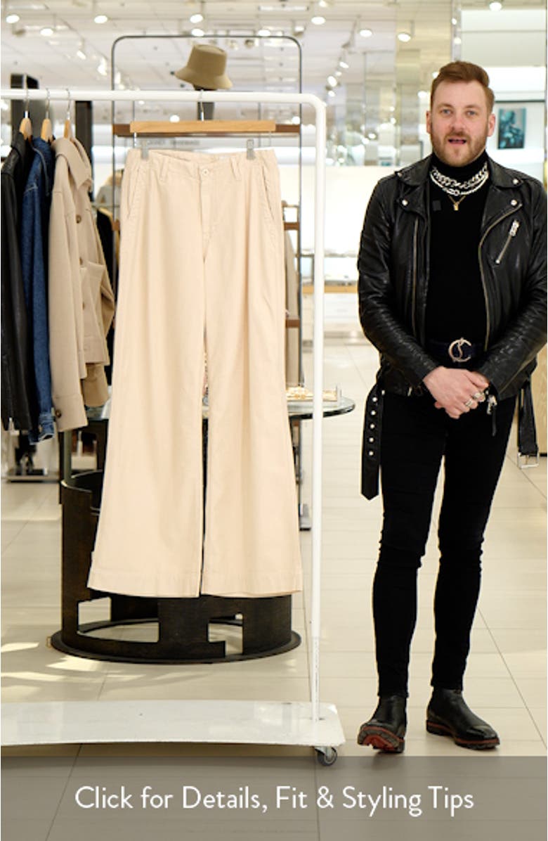 Laurent Twill Wide Leg Pants, sales video thumbnail