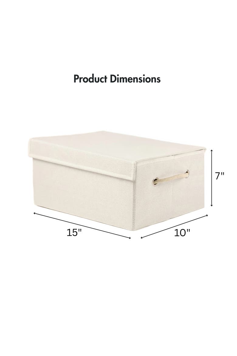 2-Pack Foldable Storage Bins, Alternate, color, NATURAL BEIGE