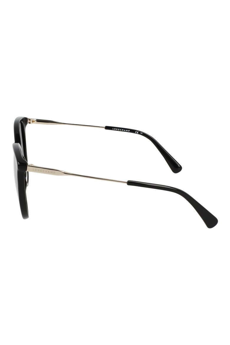 55mm Gradient Tea Cup Sunglasses, Alternate, color, BLACK