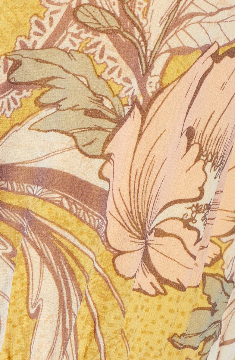 Fraiche by J Yura Floral Print Chiffon Maxi Dress, Alternate, color,