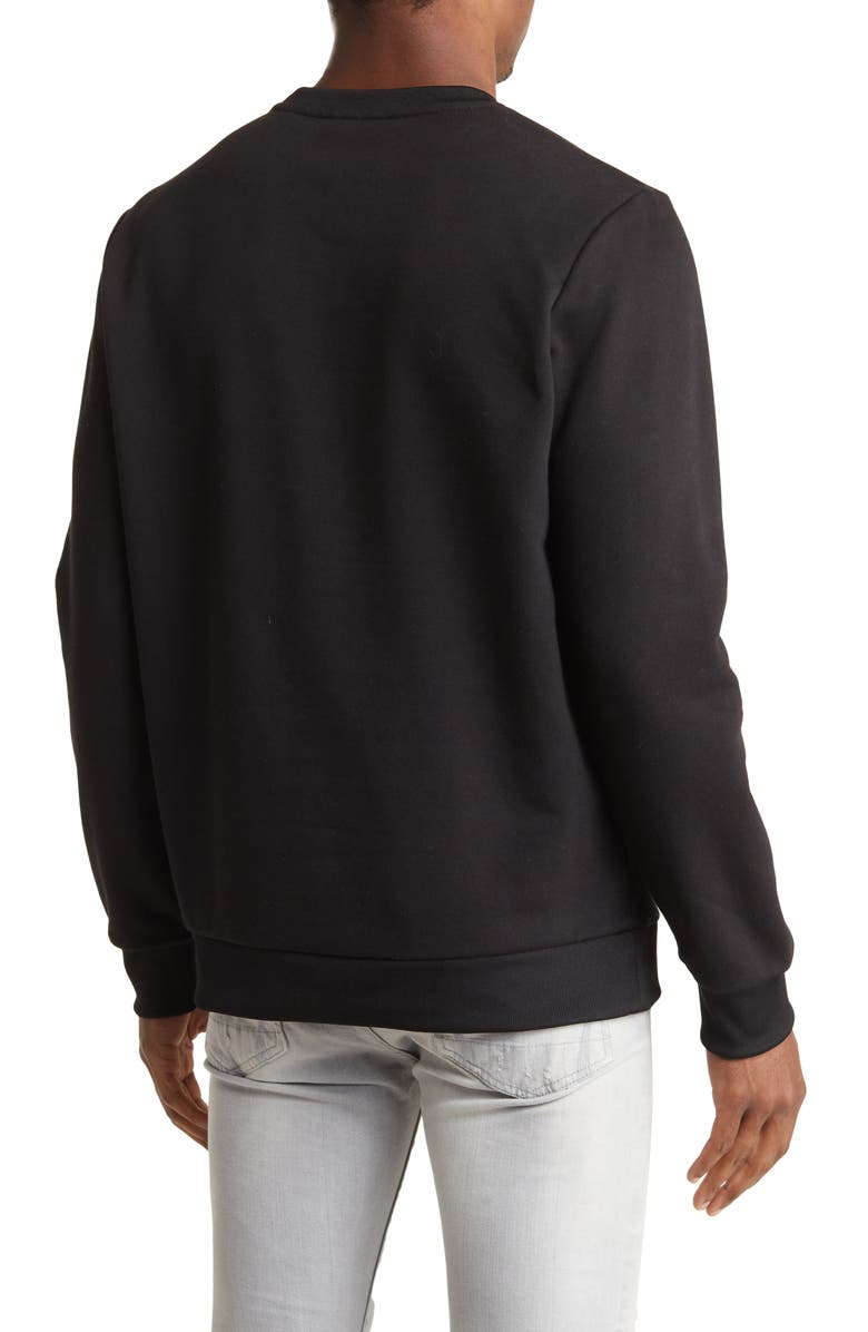 KARL LAGERFELD PARIS Karl Logo Crewneck Long Sleeve Graphic Tee, Alternate, color, 