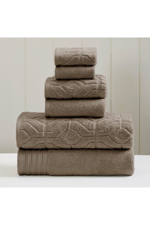 MODERN THREADS Soft Rib Quick Dry 6-Piece Towel Set