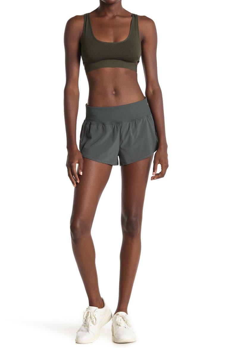 Aerodynamic Woven Shorts, Main, color, GREEN URBAN