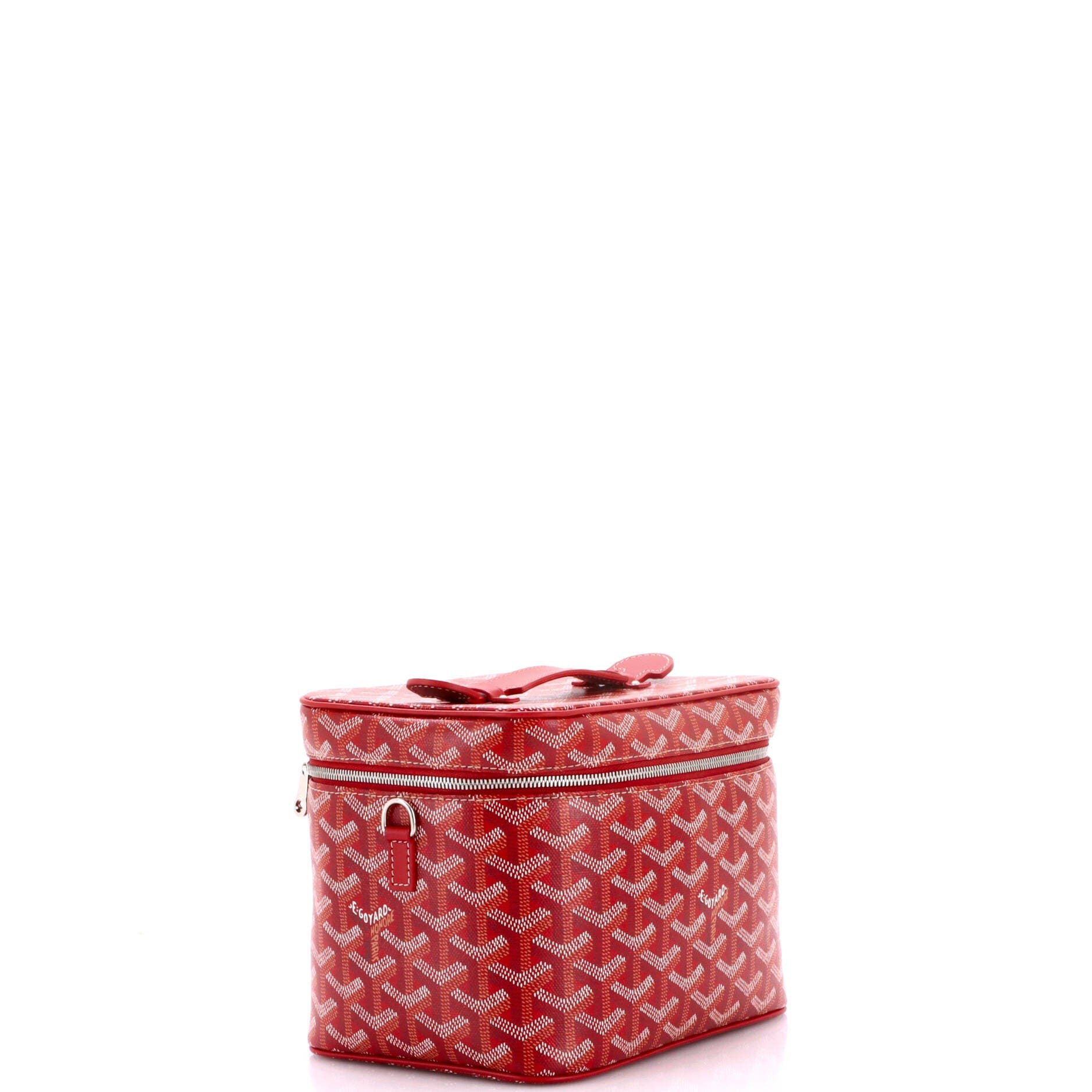 Muse Vanity Case Coated Canvas, Alternate, color, Red
