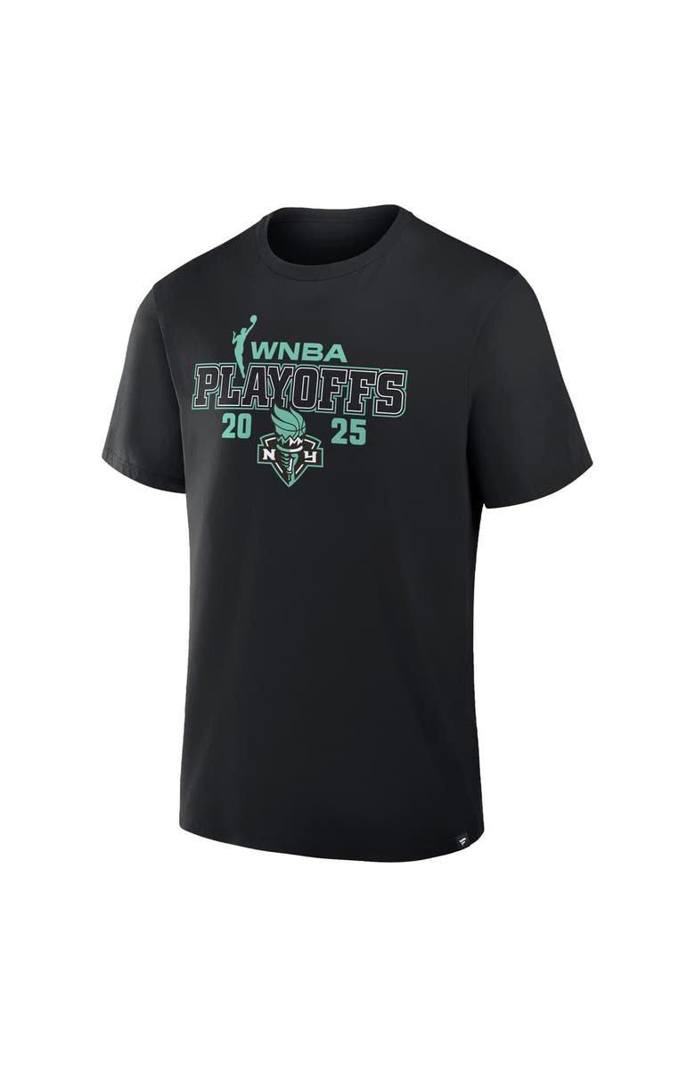 FANATICS Unisex Fanatics  Black New York Liberty 2025 WNBA Playoffs T-Shirt, Alternate, color, Black