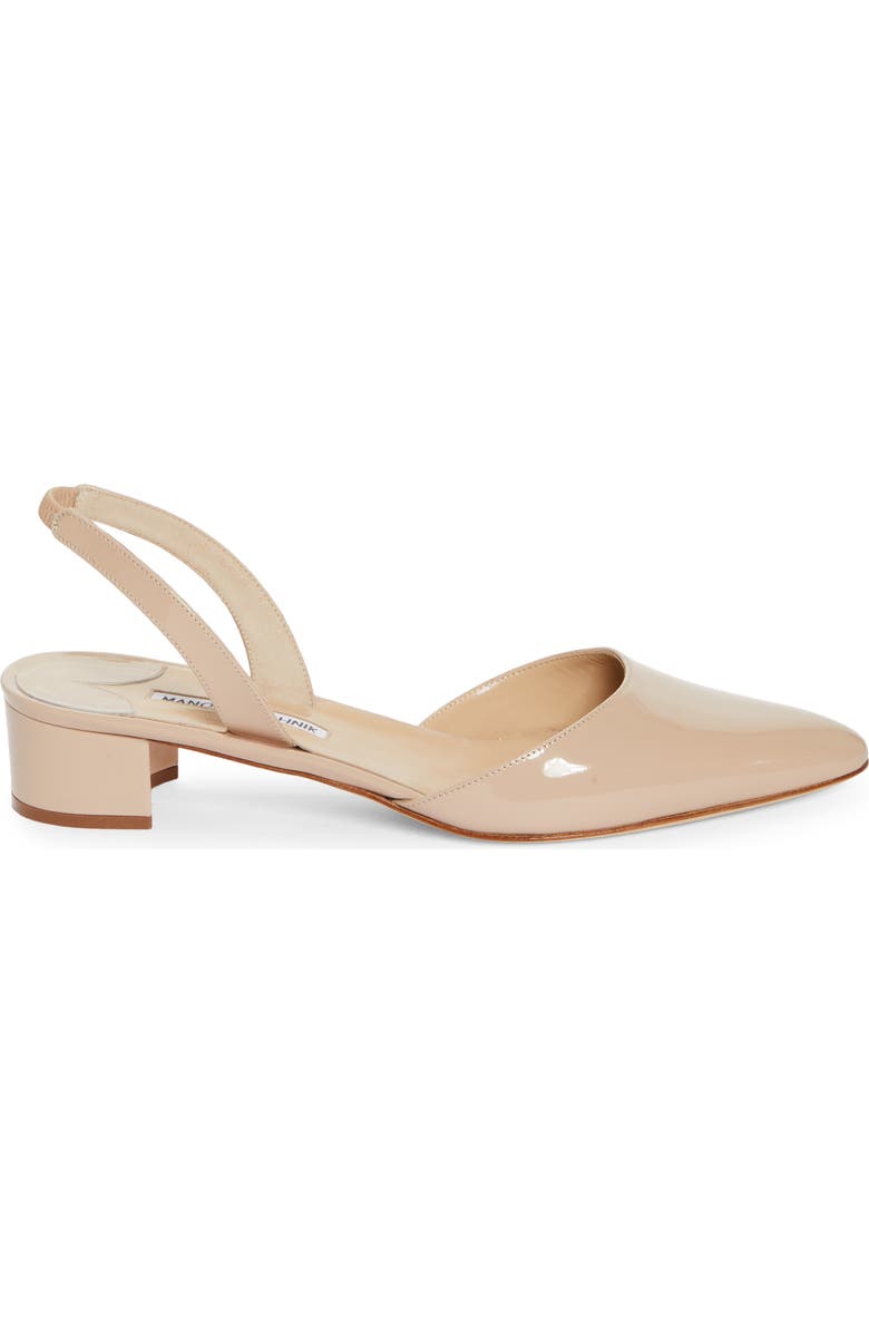 Manolo Blahnik Aspro Slingback Pump, Alternate, color, White