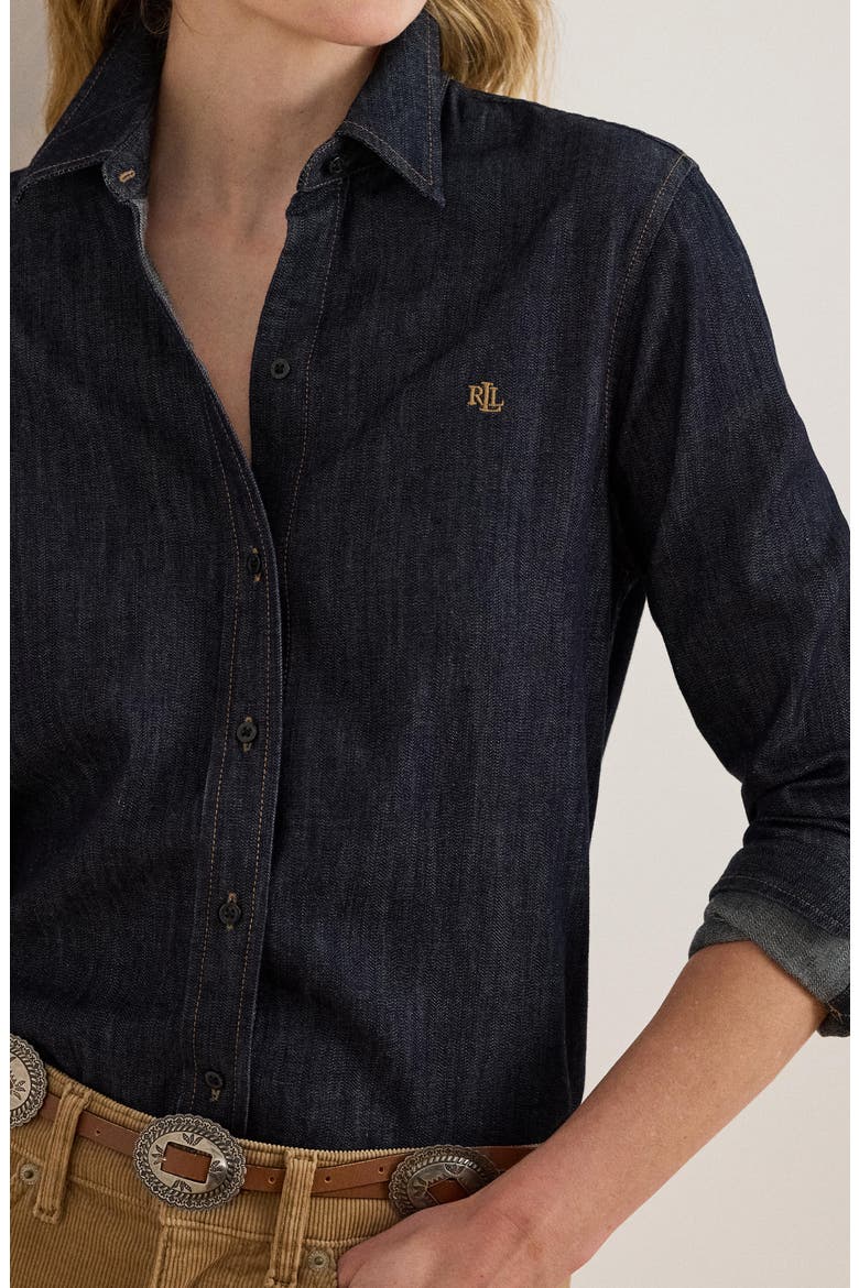 Jamelko Classic Fit Denim Button-Up Shirt, Alternate, color, RINSE WASH BLUE