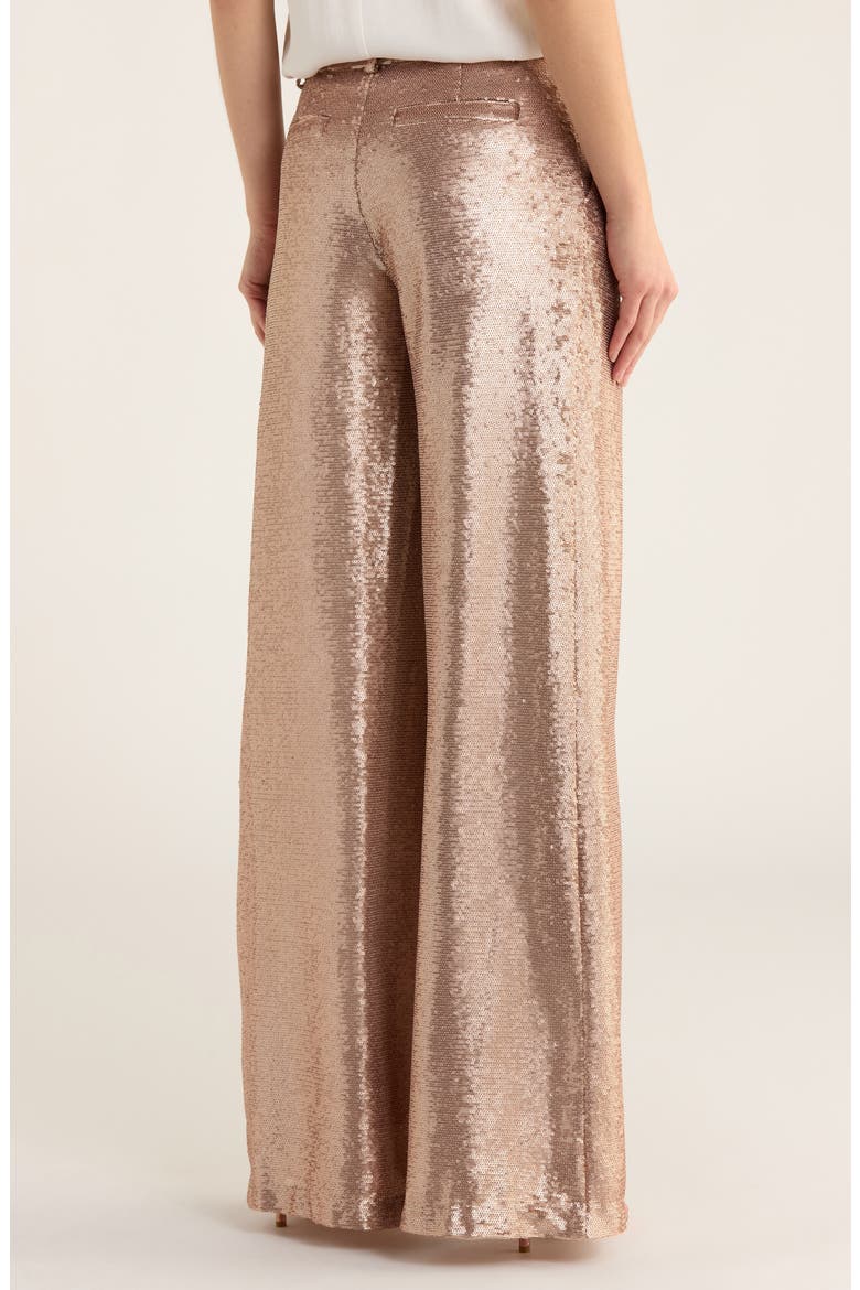 Allanah Sequin Wide Leg Pants, Alternate, color, BEIGE SEQUIN