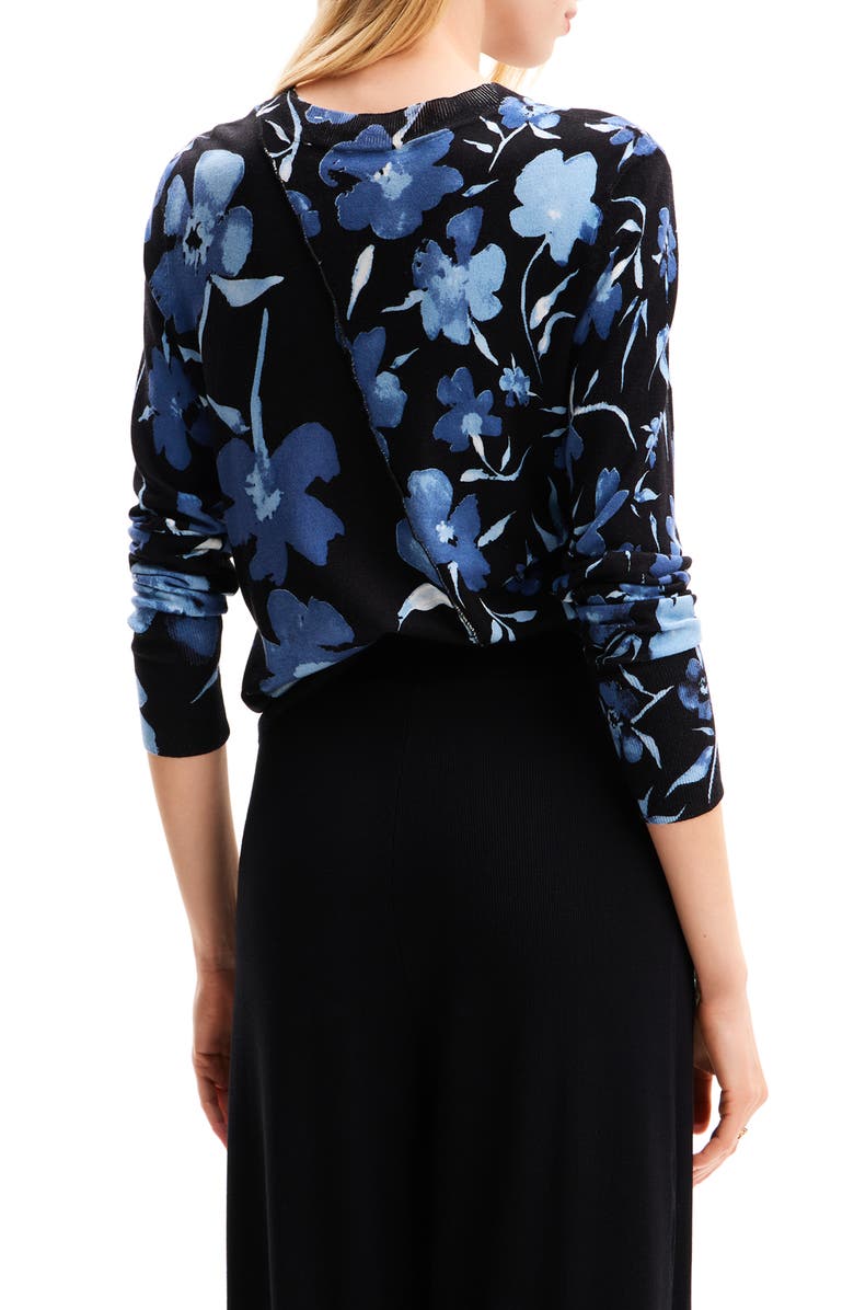 Desigual Patchwork Floral Pullover, Alternate, color,