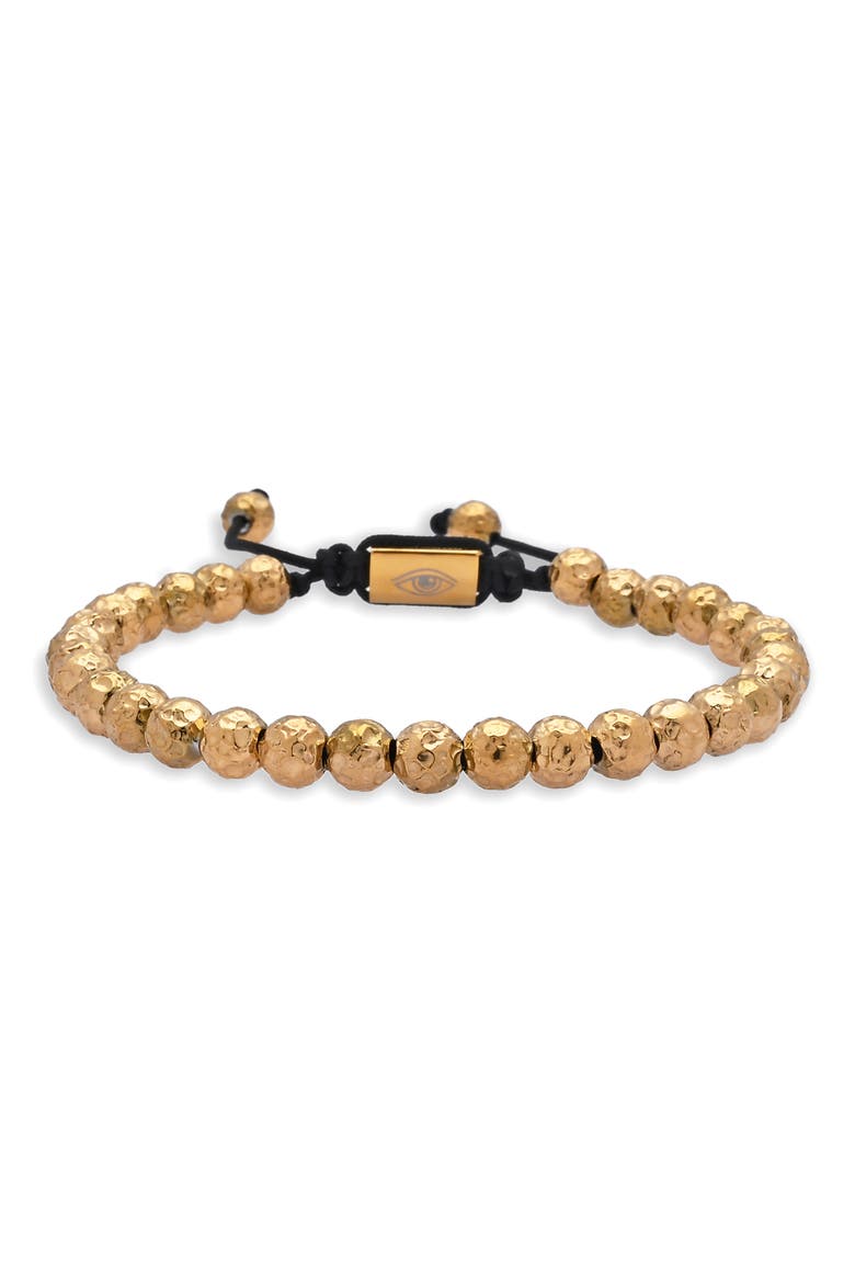 Men's Rafael Beaded Slider Bracelet, Alternate, color, GOLD