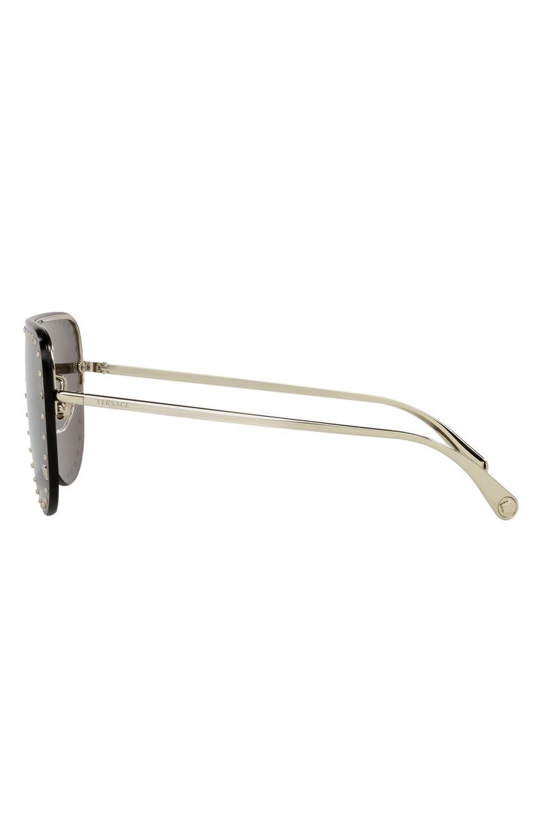 Versace 148mm Shield Sunglasses, Alternate, color, 