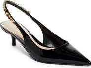 Gucci Signoria Pointed Toe Slingback Pump