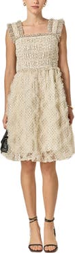 English Factory Frill Detail Polka Dot Dress